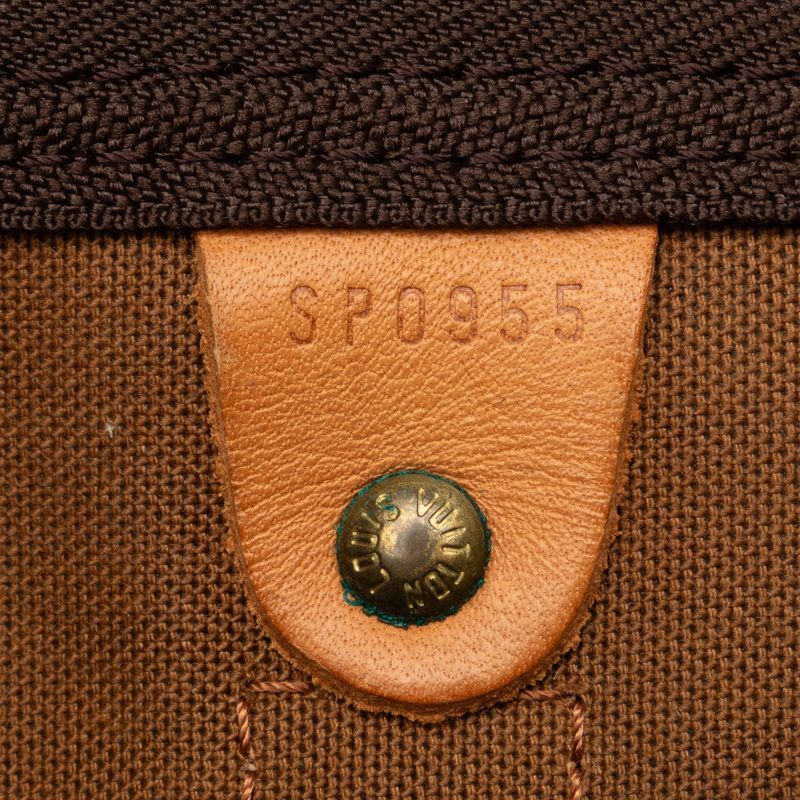 Brown Louis Vuitton Monogram Keepall 55 Travel Bag - Image 7