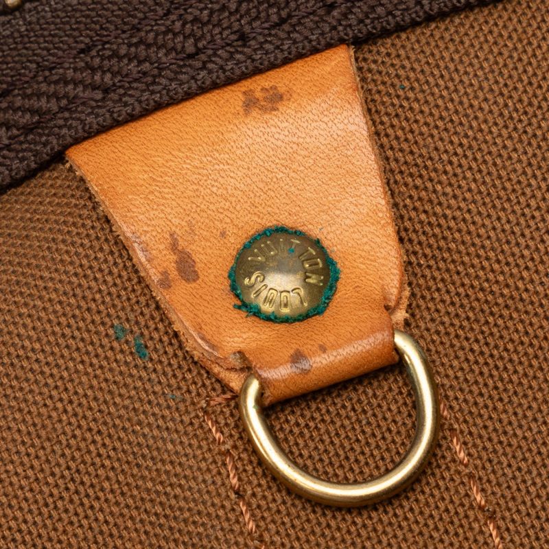 Brown Louis Vuitton Monogram Keepall 55 Travel Bag - Image 8