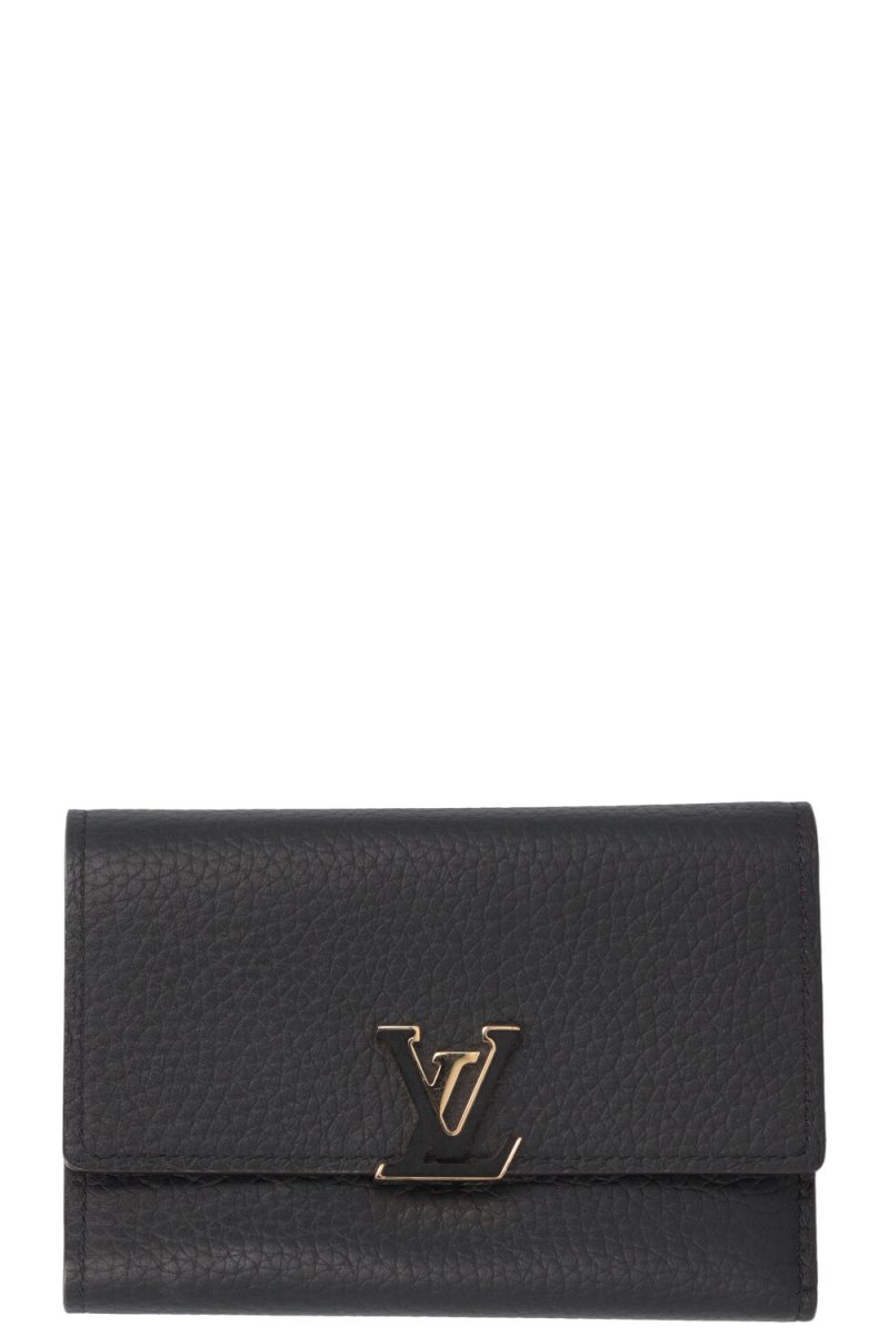 Louis Vuitton capucines wallet taurillon black