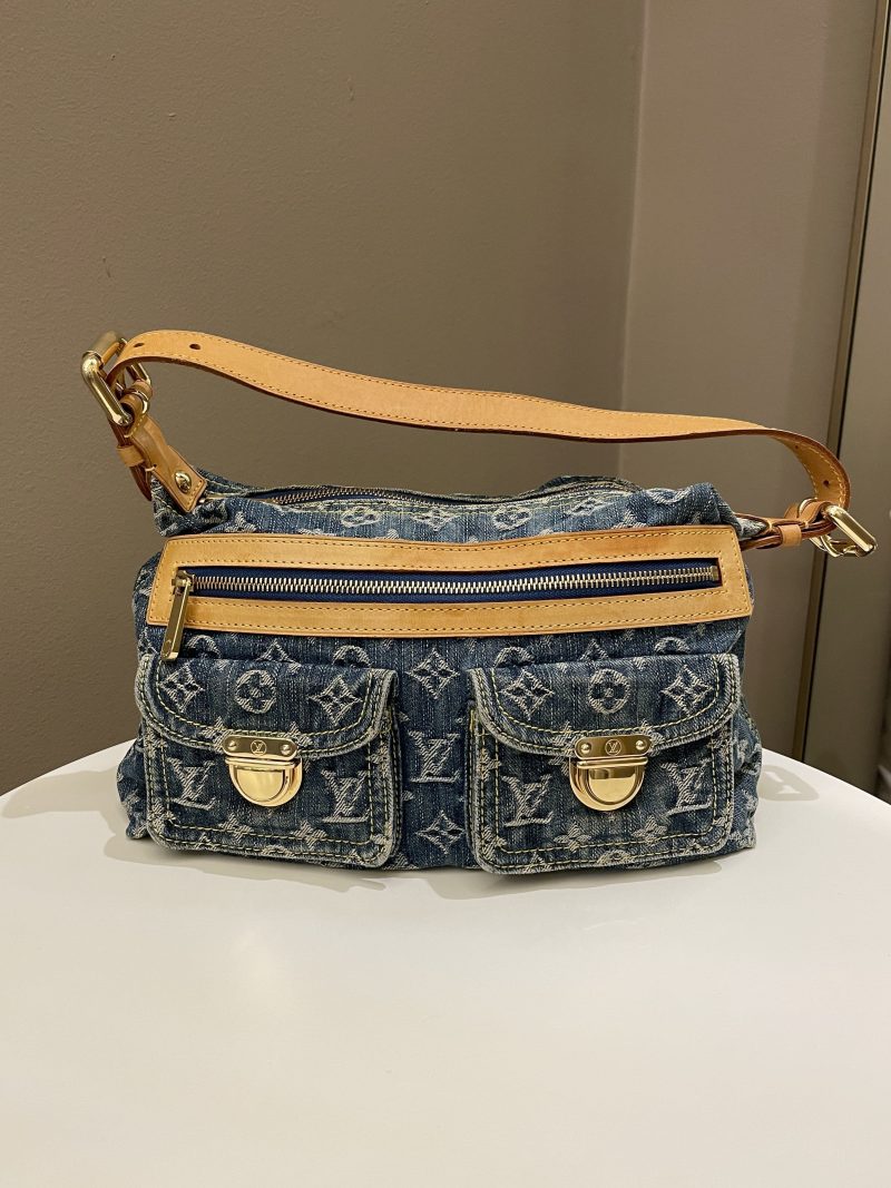LOUIS VUITTON Baggy GM Khaki Denim