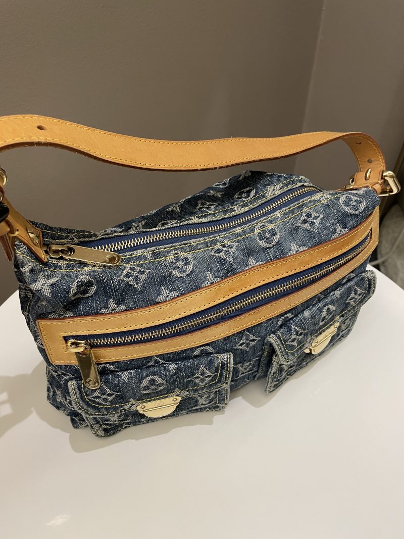LOUIS VUITTON Baggy GM Khaki Denim - Image 6