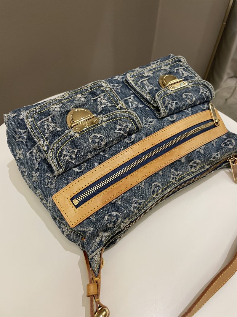 LOUIS VUITTON Baggy GM Khaki Denim - Image 7