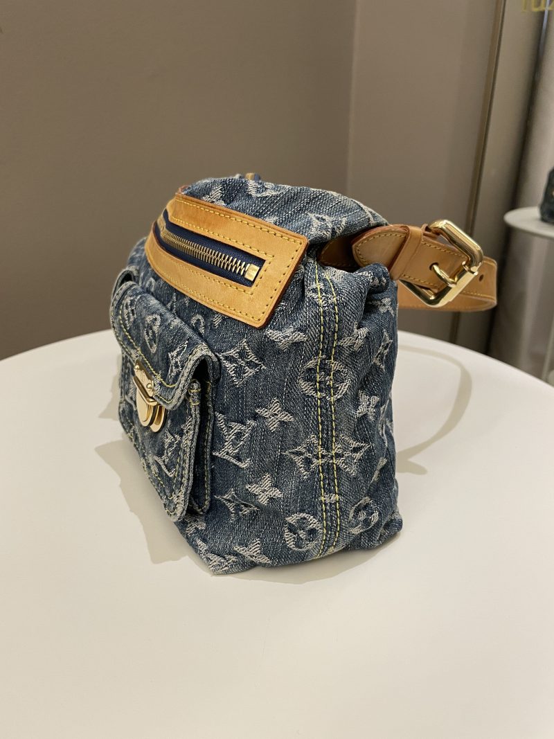 LOUIS VUITTON Baggy GM Khaki Denim - Image 4