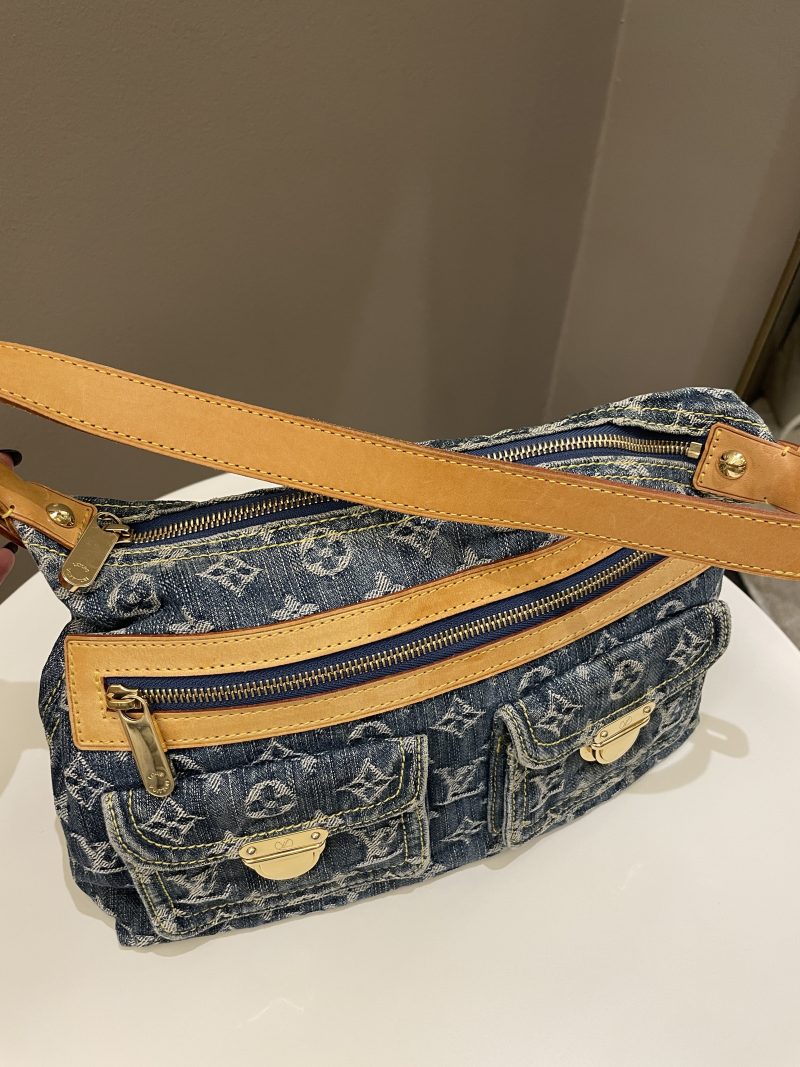 LOUIS VUITTON Baggy GM Khaki Denim - Image 15