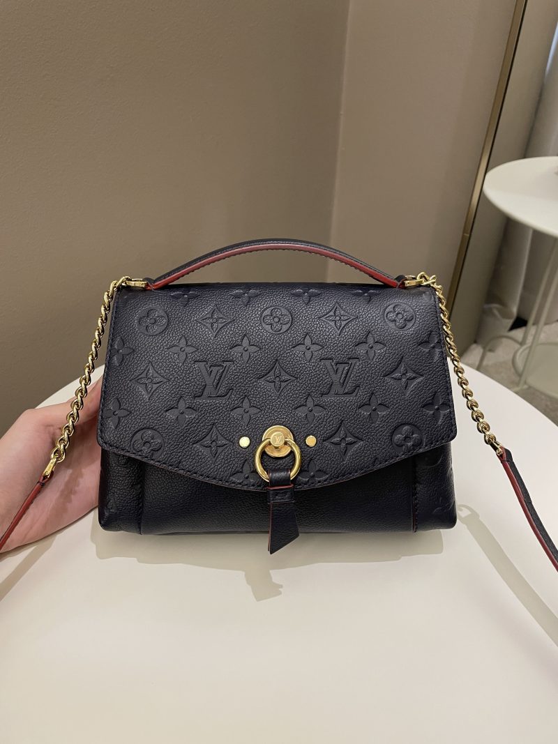 LOUIS VUITTON Blanche Marine Rouge M43781 Monogram Empreinte Leather Size BB