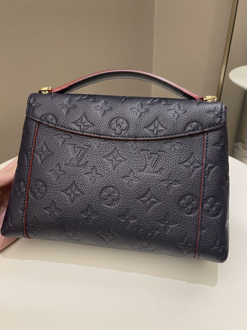 LOUIS VUITTON Blanche Marine Rouge M43781 Monogram Empreinte Leather Size BB - Image 4