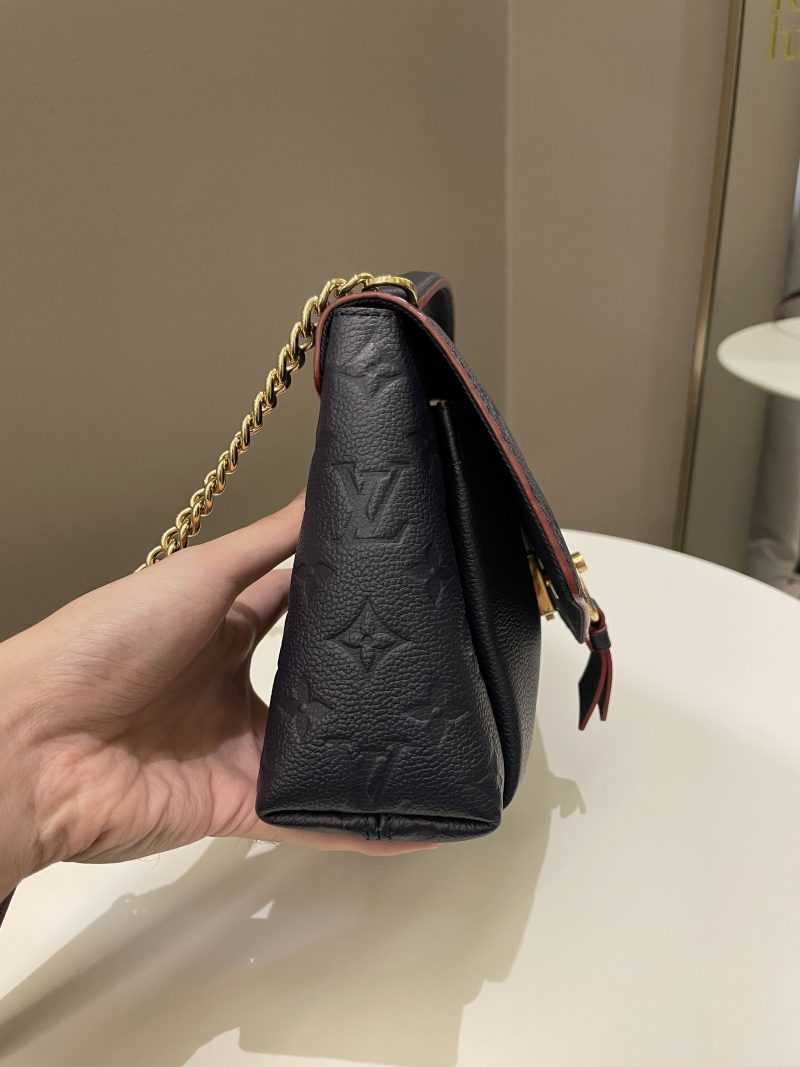 LOUIS VUITTON Blanche Marine Rouge M43781 Monogram Empreinte Leather Size BB - Image 5