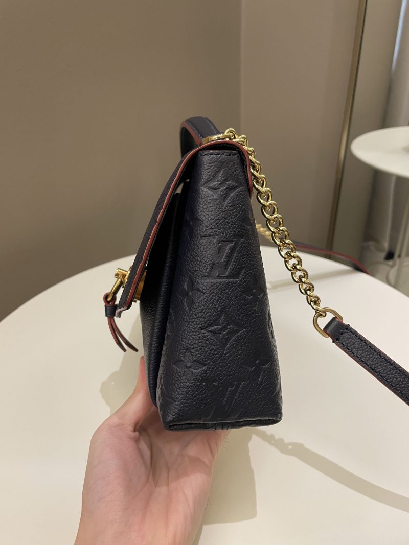 LOUIS VUITTON Blanche Marine Rouge M43781 Monogram Empreinte Leather Size BB - Image 6
