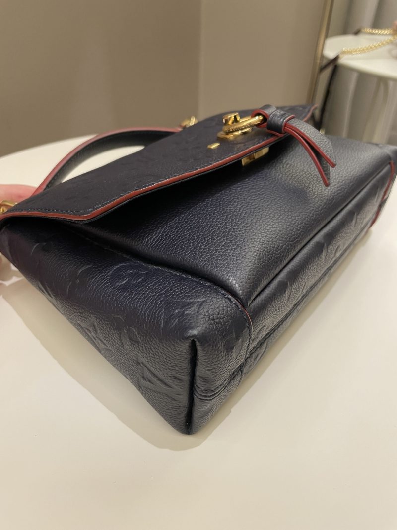 LOUIS VUITTON Blanche Marine Rouge M43781 Monogram Empreinte Leather Size BB - Image 8