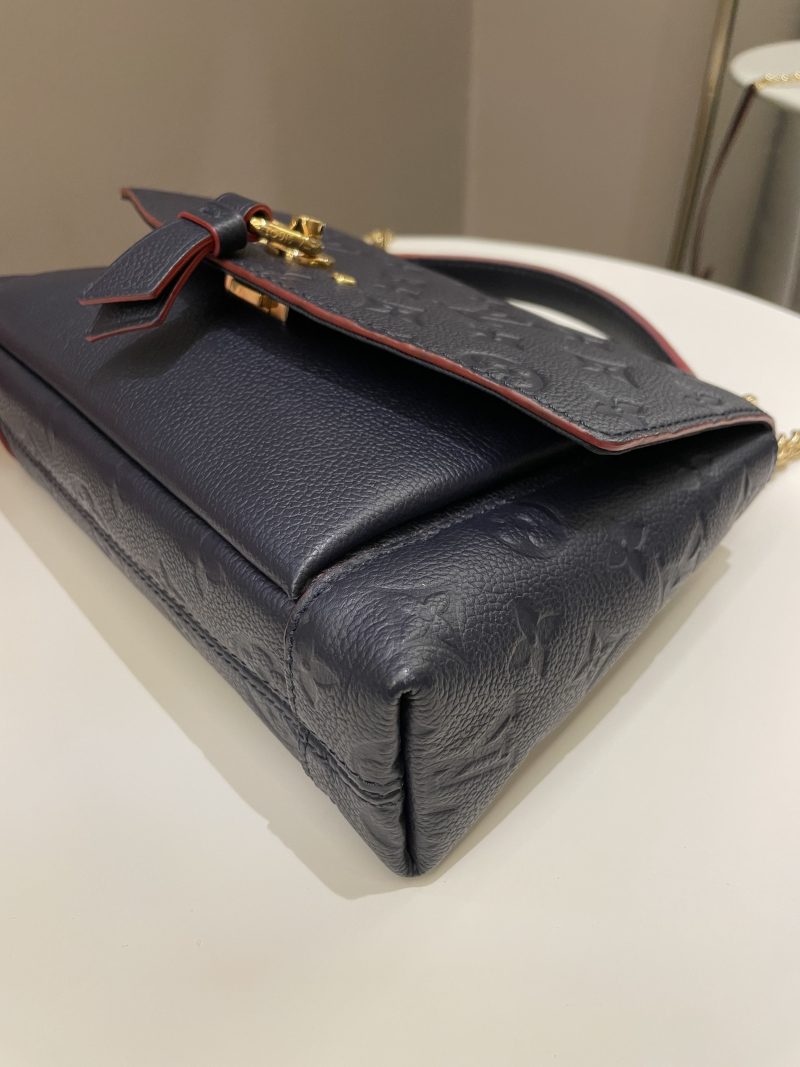 LOUIS VUITTON Blanche Marine Rouge M43781 Monogram Empreinte Leather Size BB - Image 9
