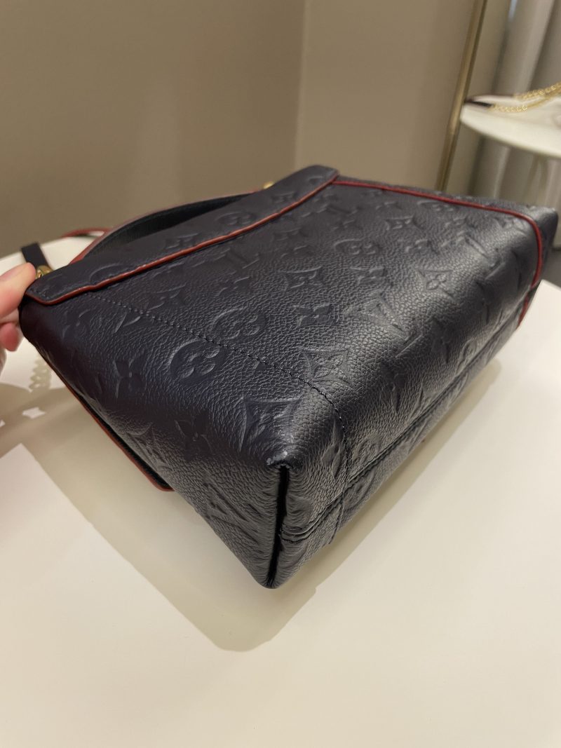 LOUIS VUITTON Blanche Marine Rouge M43781 Monogram Empreinte Leather Size BB - Image 10