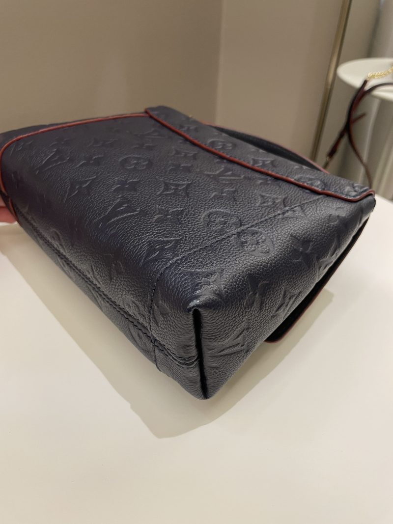 LOUIS VUITTON Blanche Marine Rouge M43781 Monogram Empreinte Leather Size BB - Image 11