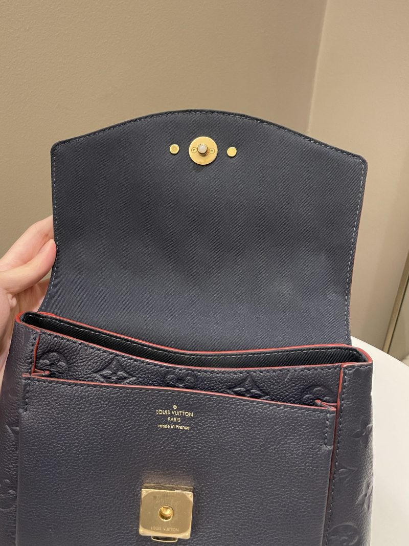 LOUIS VUITTON Blanche Marine Rouge M43781 Monogram Empreinte Leather Size BB - Image 13