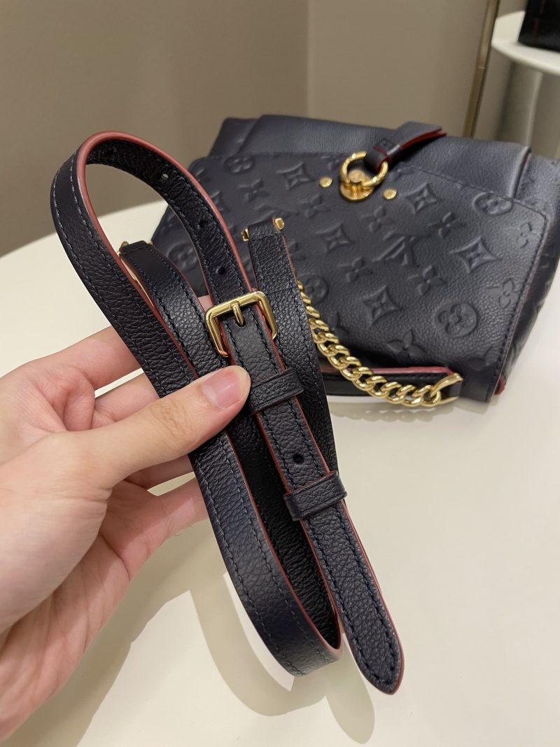LOUIS VUITTON Blanche Marine Rouge M43781 Monogram Empreinte Leather Size BB - Image 16