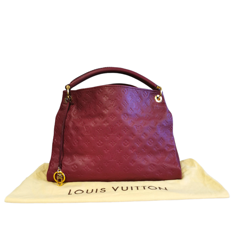LOUIS VUITTON Artsy NeigeM93449 Monogram Empreinte Leather Size MM