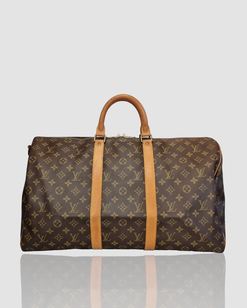 Louis Vuitton Boston Keepall Bandouliere 50 Travel Bag #MNO699