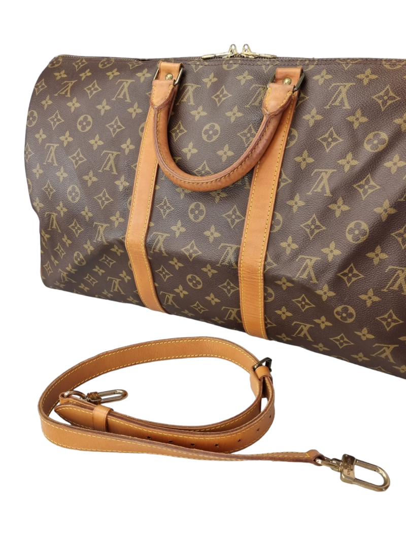 Louis Vuitton Boston Keepall Bandouliere 50 Travel Bag #MNO699 - Image 10