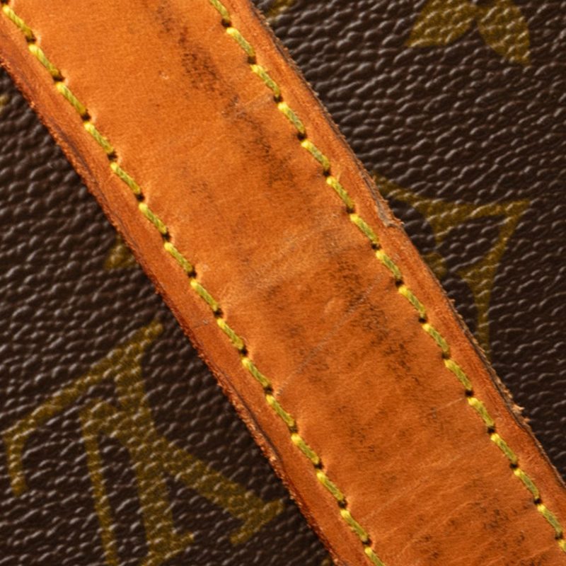Brown Louis Vuitton Monogram Flower Tote Satchel - Image 13