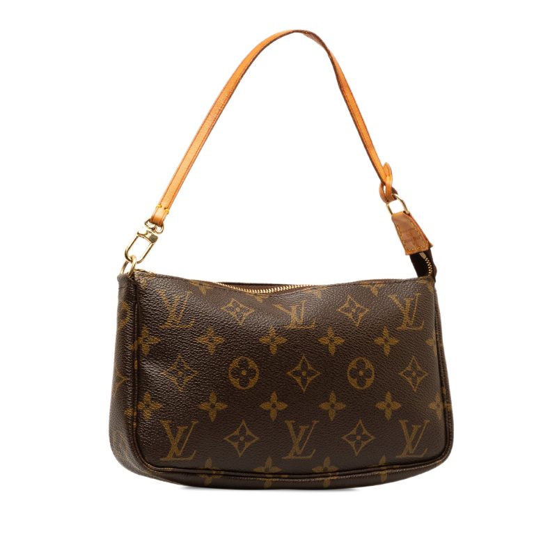 Brown Louis Vuitton Monogram Pochette Accessoires Shoulder Bag - Image 2