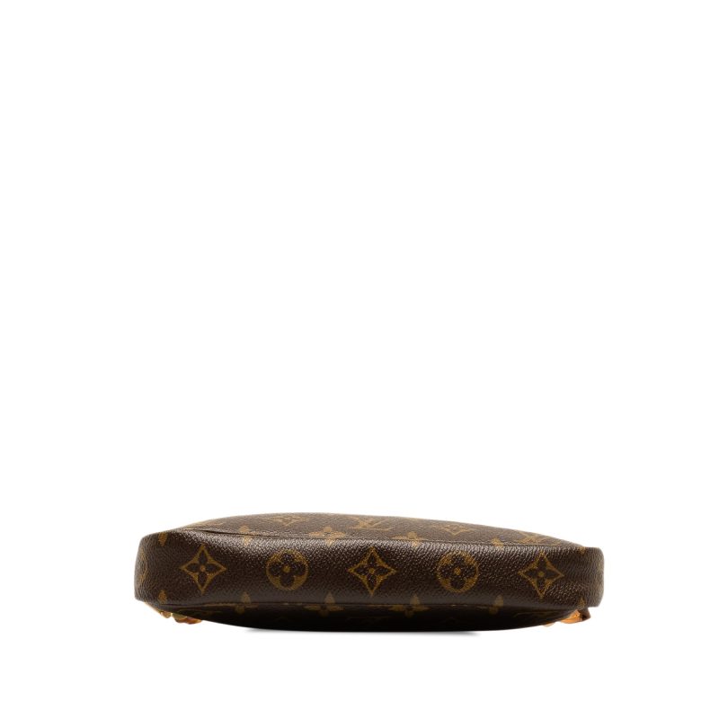Brown Louis Vuitton Monogram Pochette Accessoires Shoulder Bag - Image 4
