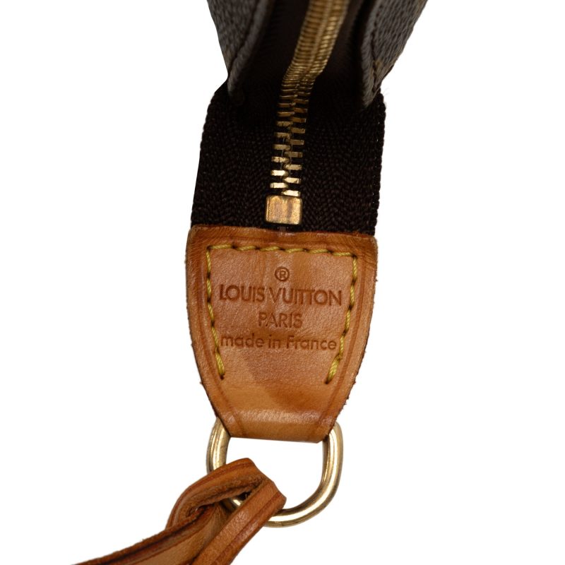 Brown Louis Vuitton Monogram Pochette Accessoires Shoulder Bag - Image 6