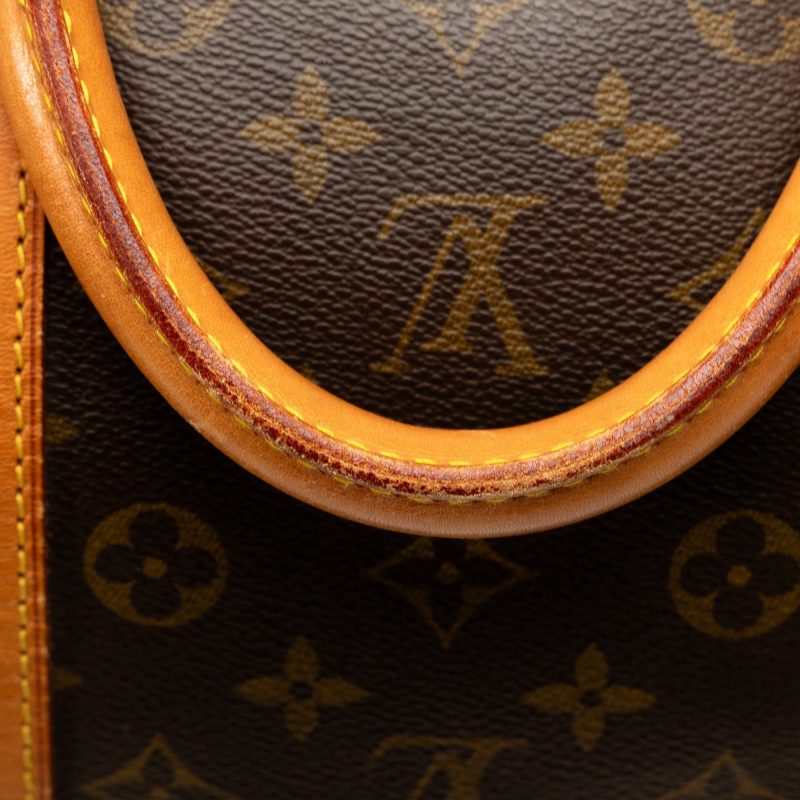 Brown Louis Vuitton Monogram Keepall 50 Travel Bag - Image 9