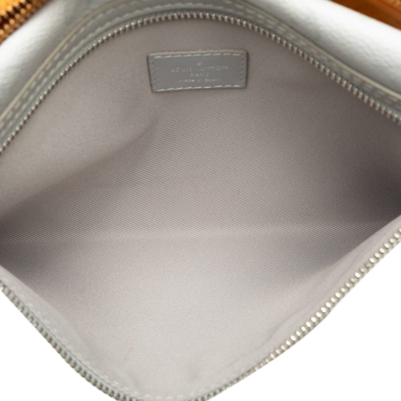 Gray Louis Vuitton Monogram Antartica Double Flat Messenger Crossbody Bag - Image 5