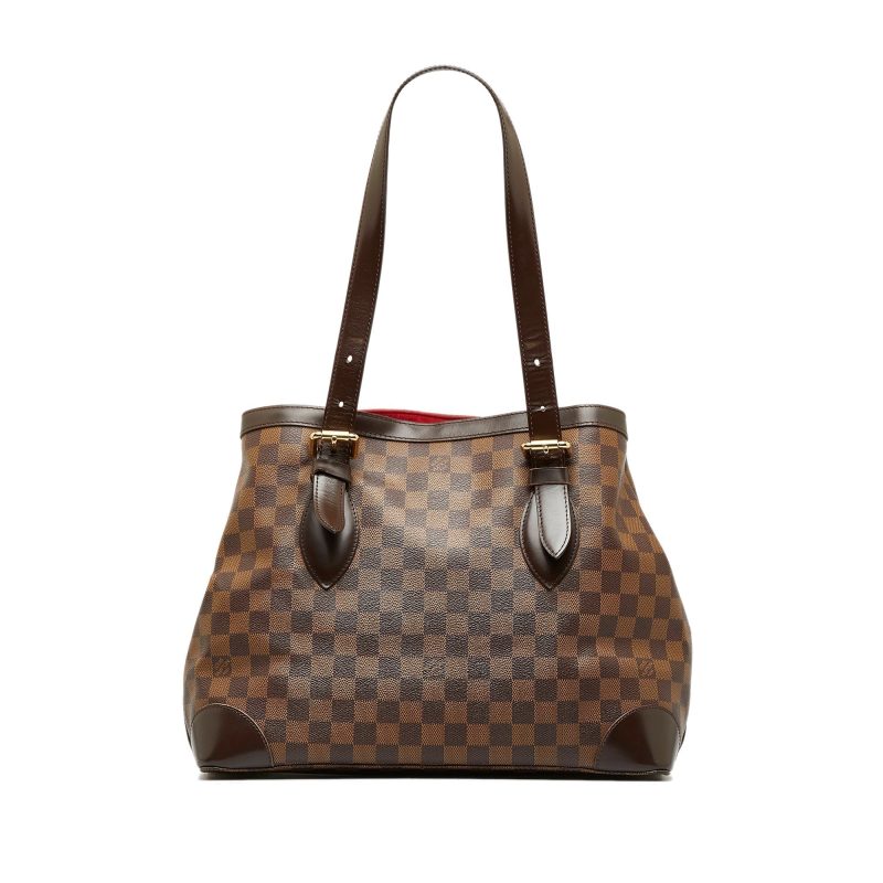 Brown Louis Vuitton Damier Ebene Hampstead PM Tote Bag - Image 3