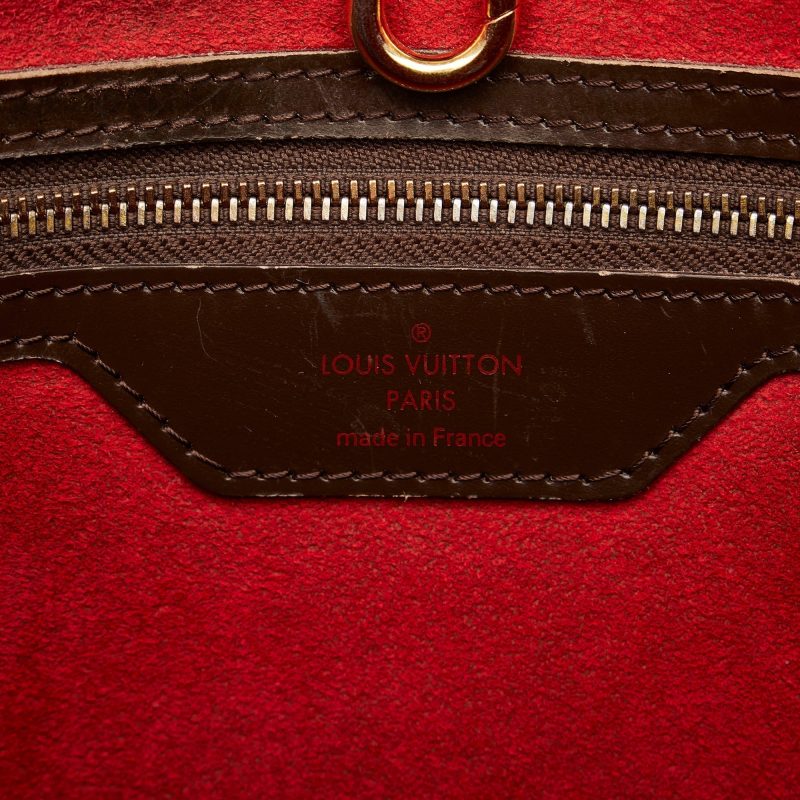 Brown Louis Vuitton Damier Ebene Hampstead PM Tote Bag - Image 6