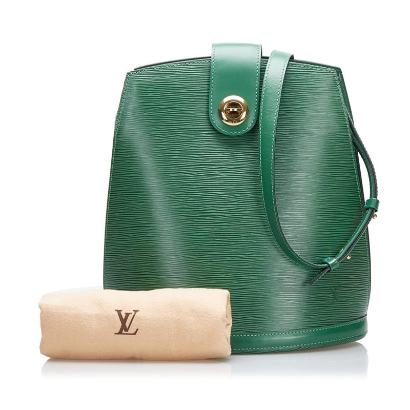 Louis Vuitton Cluny Green Epi