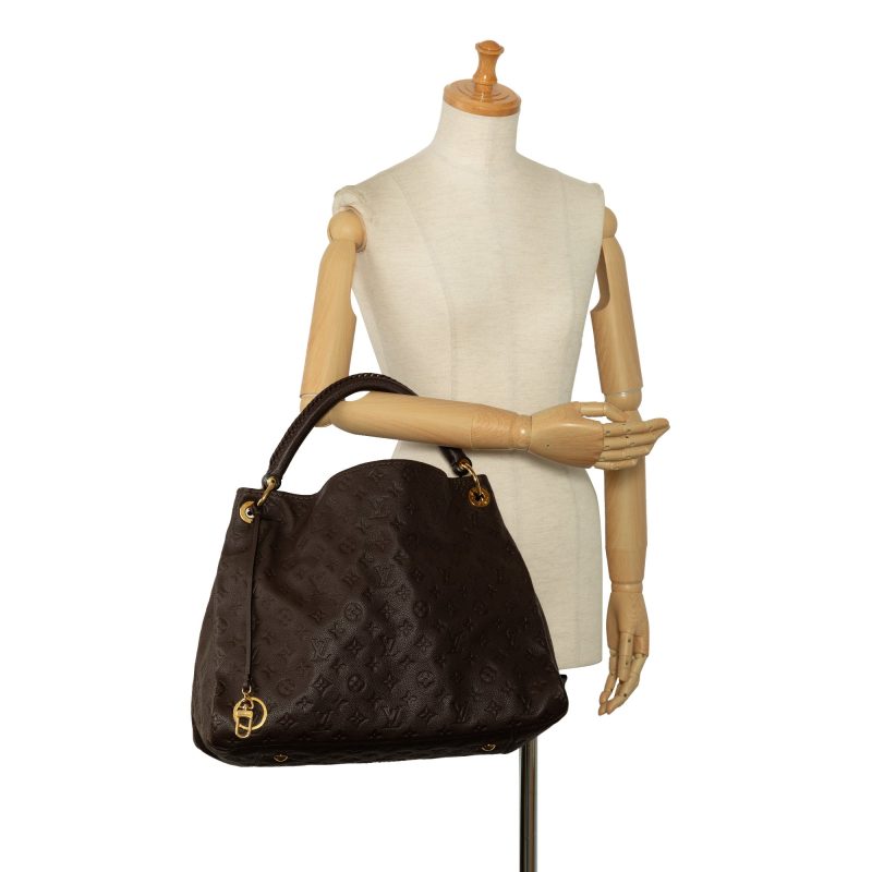 Brown Louis Vuitton Monogram Deauville Handbag - Image 9