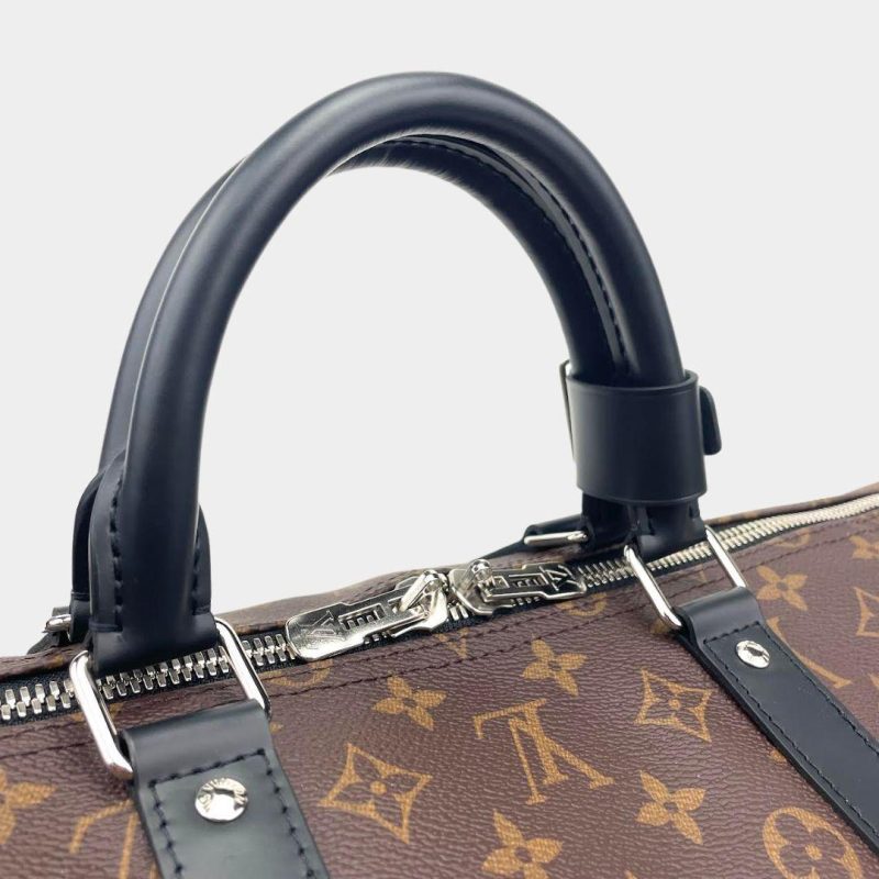 LOUIS VUITTON Monogram Macassar Keepall Bandoulière 55 - Image 7