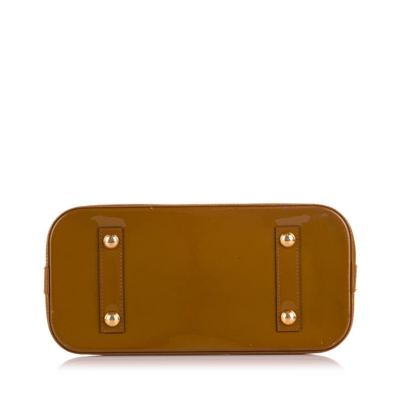 Louis Vuitton Alma PM Brown Monogram Vernis - Image 4