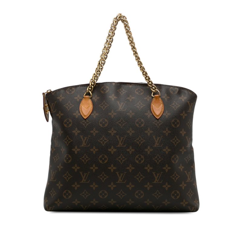 Brown Louis Vuitton Monogram Lockit MM Tote Bag