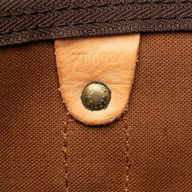 Brown Louis Vuitton Monogram Keepall 55 Travel Bag - Image 7