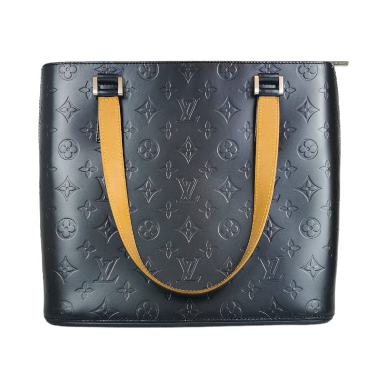 Louis Vuitton Mat Stockton Black Metallic Leather - Image 2