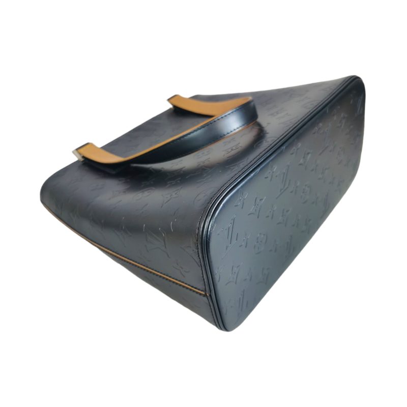 Louis Vuitton Mat Stockton Black Metallic Leather - Image 7
