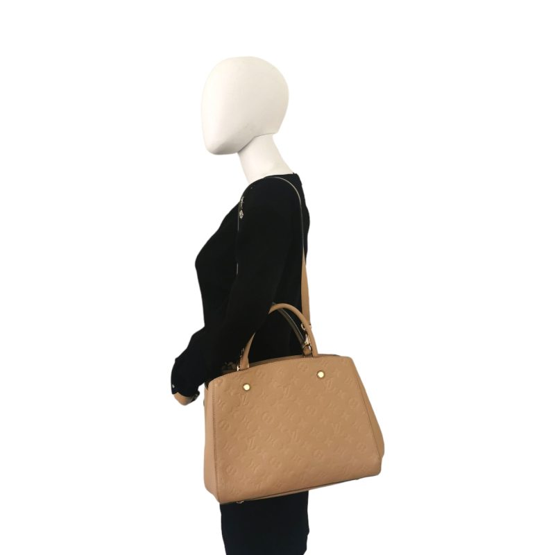 Louis Vuitton Montaigne Beige Monogram Empreinte