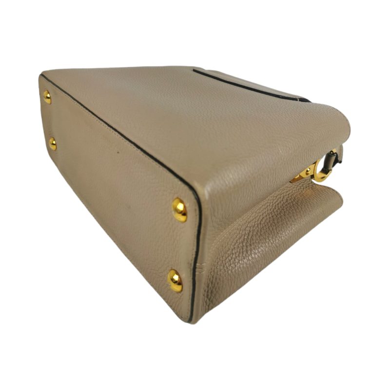 Louis Vuitton Capucines MM Beige Taurillon - Image 12