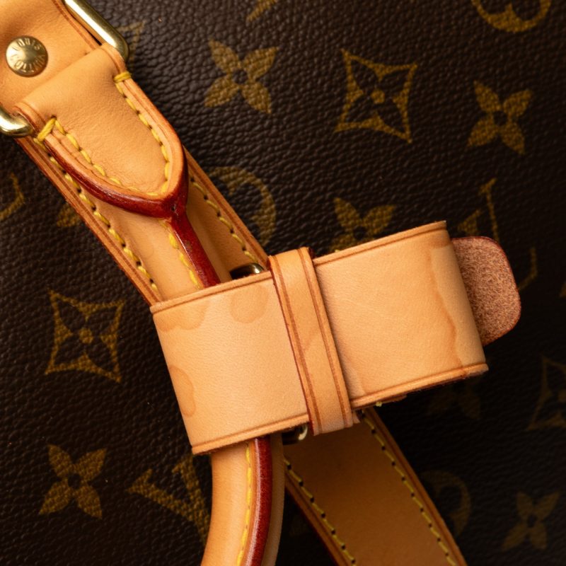 Brown Louis Vuitton Monogram Keepall 50 Travel Bag - Image 10