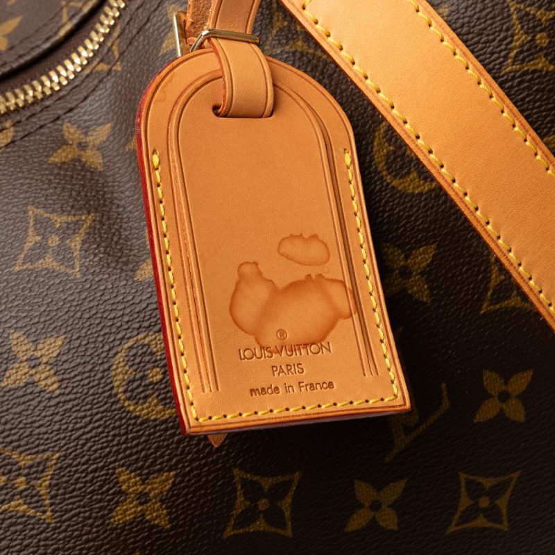 Brown Louis Vuitton Monogram Keepall 50 Travel Bag - Image 11