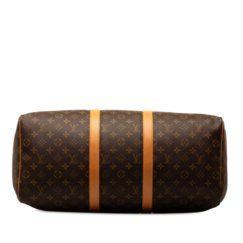 Brown Louis Vuitton Monogram Keepall 50 Travel Bag - Image 4