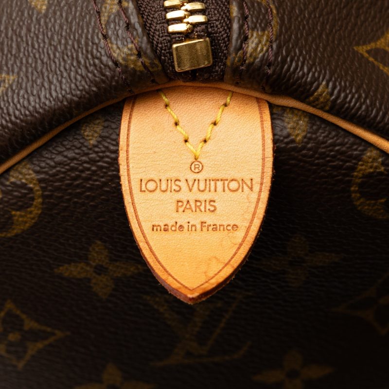 Brown Louis Vuitton Monogram Keepall 50 Travel Bag - Image 6