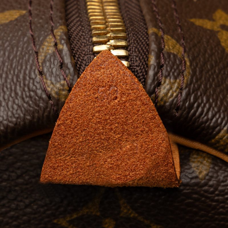 Brown Louis Vuitton Monogram Keepall 50 Travel Bag - Image 7