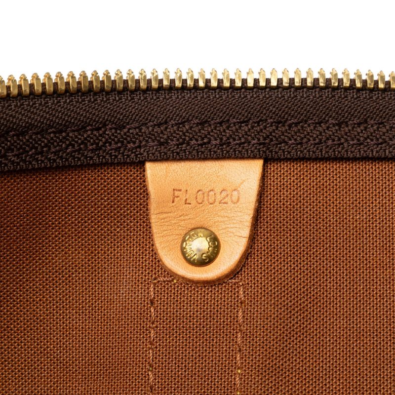 Brown Louis Vuitton Monogram Keepall 50 Travel Bag - Image 8