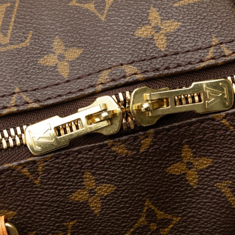 Brown Louis Vuitton Monogram Keepall 50 Travel Bag - Image 9