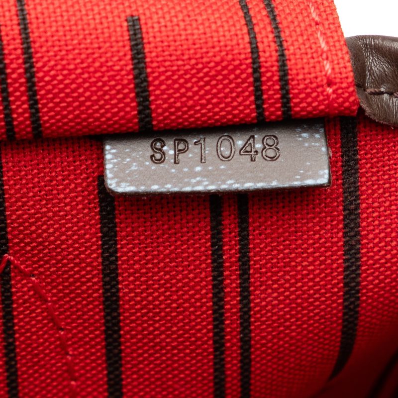 Brown Louis Vuitton Damier Ebene Neverfull MM Tote Bag - Image 7