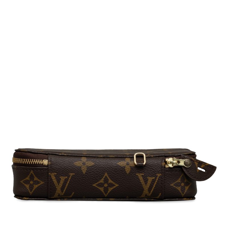 Brown Louis Vuitton Monogram Montsouris MM Backpack - Image 4