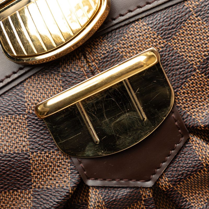 Brown Louis Vuitton Damier Ebene Speedy 25 Boston Bag - Image 8