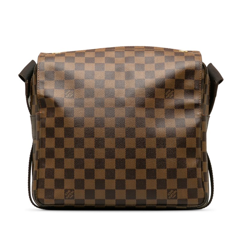 Brown Louis Vuitton Damier Ebene Navona Pouch - Image 3